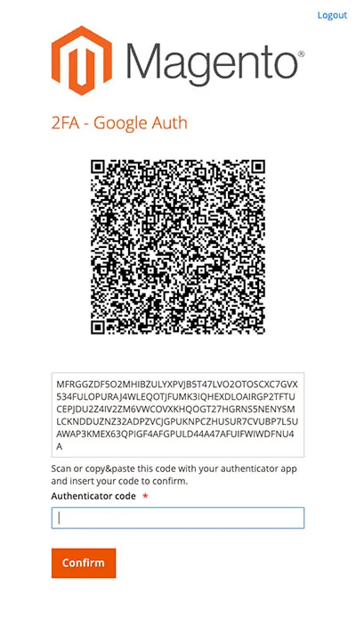 Konfiguracja 2FA z kodem QR