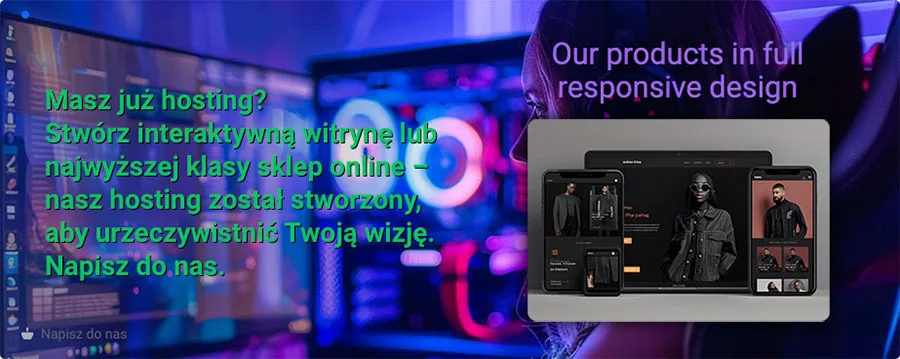 Baner reklamowy z aktualną ofertą