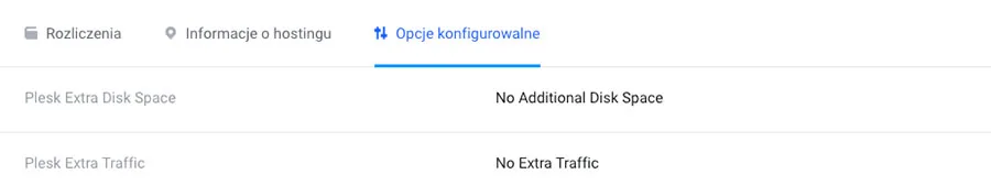 Zakładka z informacjami o statusie addonów
